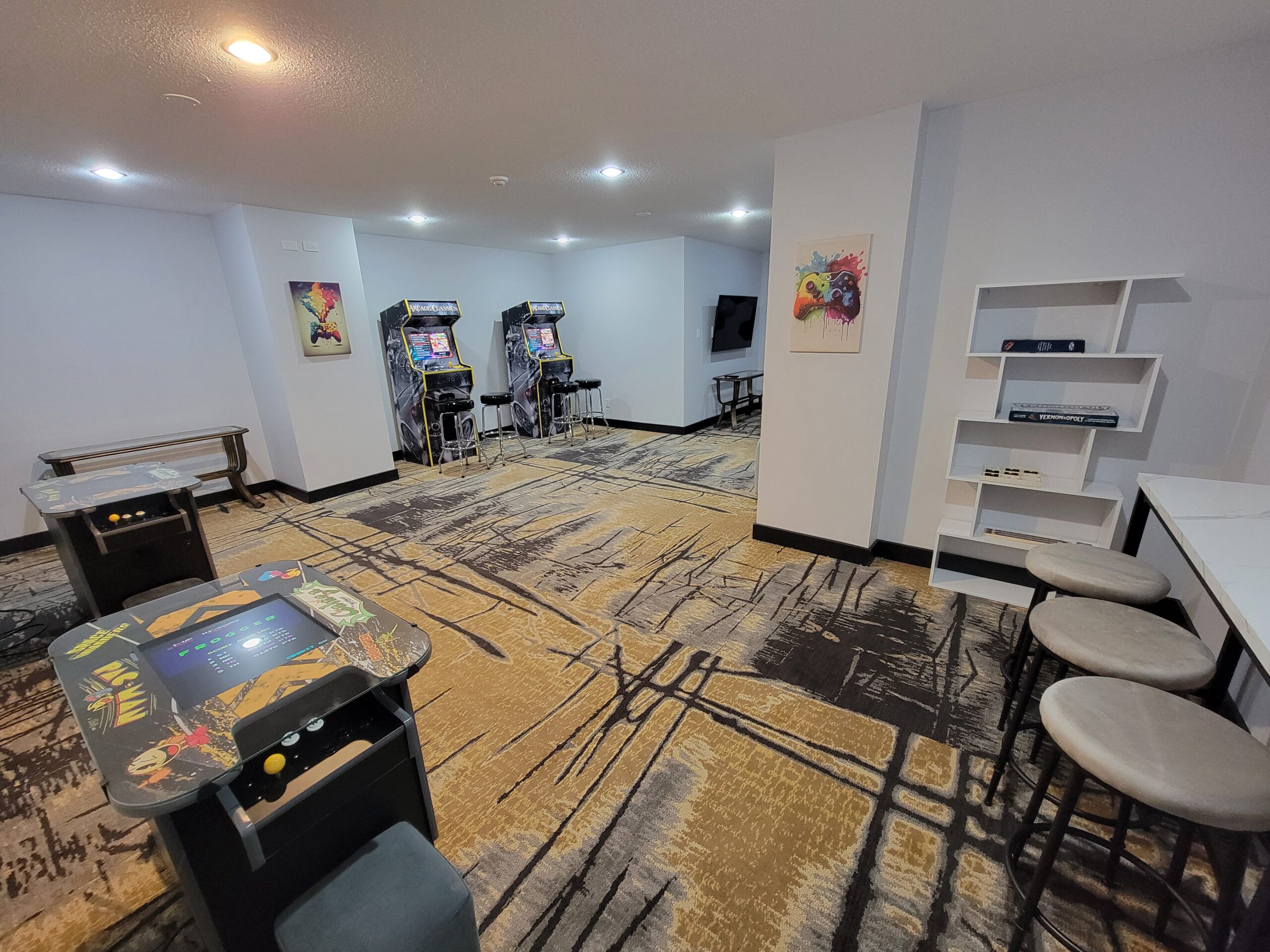 arcade and games room